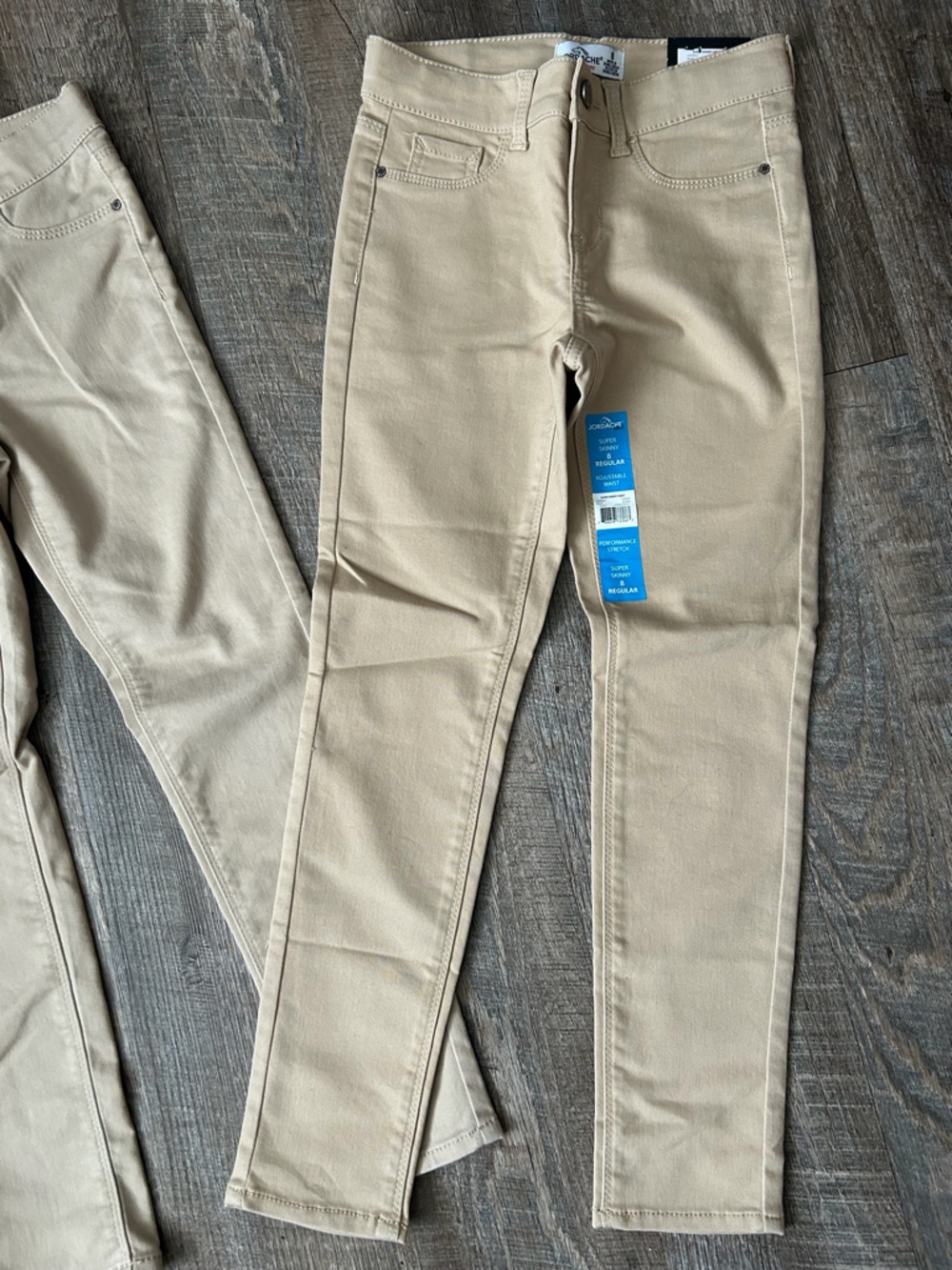 Girls Classic Beige/Tan Jeans - Straight Leg Size 8 - Picture 6 of 8